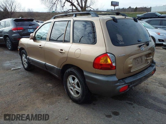 2004 Hyundai Santa Fe GLS with VIN KM8SC13D34U781837, listed as a IAAI auction lot 40452732 with 223,991 mi miles. Bid and sale history available at carsss.com. Image 3.