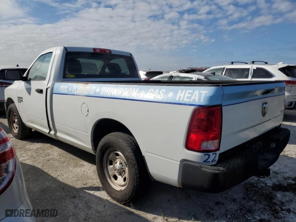 2019 Ram 1500 Classic Tradesman with VIN 3C6JR6DG5KG708125, listed as a Copart auction lot 83924524 with 0 mi miles and Salvage Title. Bid and sale history available at carsss.com. Image 2.