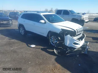 2014 Jeep Cherokee Limited with VIN 1C4PJLDB2EW261580, listed as a IAAI auction lot 41407725 with 159,294 mi miles. Bid and sale history available at carsss.com. Image 1.