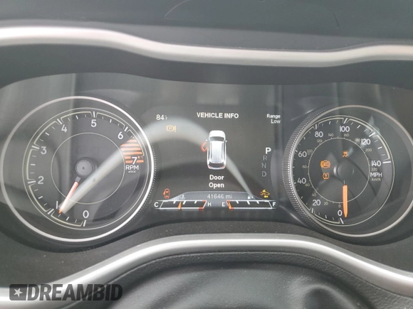 2016 Jeep Cherokee High Altitude with VIN 1C4PJLDB6GW172856, listed as a Copart auction lot 47985775 with 41,646 mi miles and Salvage Title. Bid and sale history available at carsss.com. Image 9.