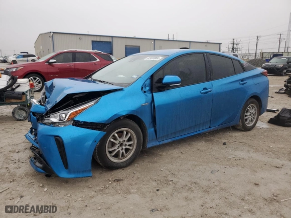 2022 Toyota Prius L Eco with VIN JTDKAMFU7N3170756, listed as a Copart auction lot 41975255 with 94,798 mi miles and Non Repairable. Bid and sale history available at carsss.com. Image 1.