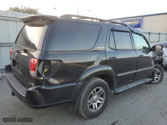2007 Toyota Sequoia Limited with VIN 5TDZT38A87S292226, listed as a Copart auction lot 78606334 with 263,519 mi miles and Salvage Title. Bid and sale history available at carsss.com. Image 3.