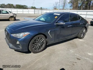 2019 Genesis G70 2.0T Advanced with VIN KMTG34LA4KU012313, listed as a Copart auction lot 47349625 with 158,507 mi miles and Salvage Title. Bid and sale history available at carsss.com. Image 1.