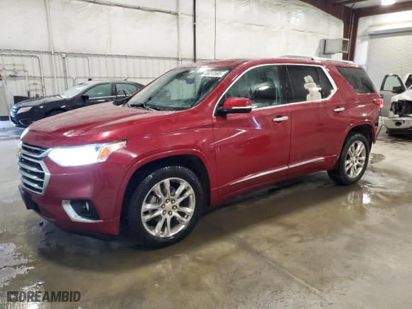 2018 Chevrolet Traverse High Country with VIN 1GNEVKKW6JJ140044, listed as a Copart auction lot 48010585 with 172,970 mi miles and Salvage Title. Bid and sale history available at carsss.com. Image 1.