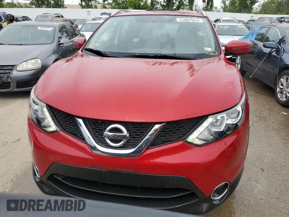 2017 Nissan Rogue SV with VIN JN1BJ1CR3HW102555, listed as a Copart auction lot 51667624 with 58,509 mi miles and Salvage title. Bid and sale history available at DreamBid. Image 5.