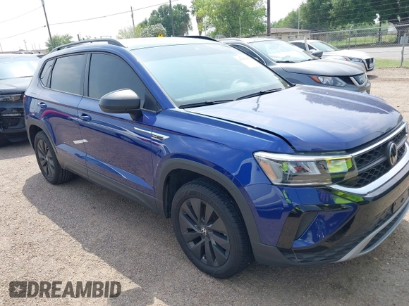 2024 Volkswagen Taos S с VIN 3VV5X7B26RM113472, выставлен на аукционе IAAI как лот 41925942 с пробегом 7 232 миль миль и . История ставок и продаж доступна на DreamBid. Изображение 1.