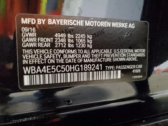 2017 BMW 4 Series 440i xDrive z VIN WBA4E5C50HG189241, wystawiony jako Copart lot #79036374 z przebiegiem 66 090 mil mil oraz Szkoda całkowita • Salvage title. Historia ofert i sprzedaży dostępna na DreamBid. Obrazek 12.
