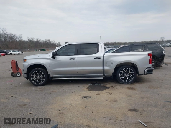 2020 Chevrolet Silverado 1500 Custom with VIN 3GCPWBEH8LG260041, listed as a IAAI auction lot 41571553 with 59,049 mi miles. Bid and sale history available at carsss.com. Image 14.