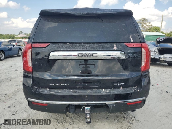 2021 GMC Yukon SLT with VIN 1GKS1BKD1MR436086, listed as a Copart auction lot 68531164 with 29,620 mi miles and Salvage Title. Bid and sale history available at carsss.com. Image 6.