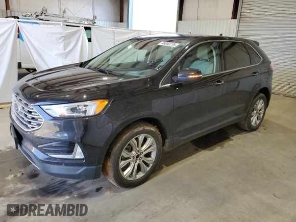 2022 Ford Edge Titanium with VIN 2FMPK4K95NBA33668, listed as a Copart auction lot 46693235 with 83,930 mi miles and Clean Title. Bid and sale history available at carsss.com. Image 1.