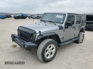 2015 Jeep Wrangler Unlimited Wrangler X with VIN 1C4BJWEG2FL703878, listed as a Copart auction lot 48151335 with 159,850 mi miles and Salvage title. Bid and sale history available at DreamBid. Image 1.
