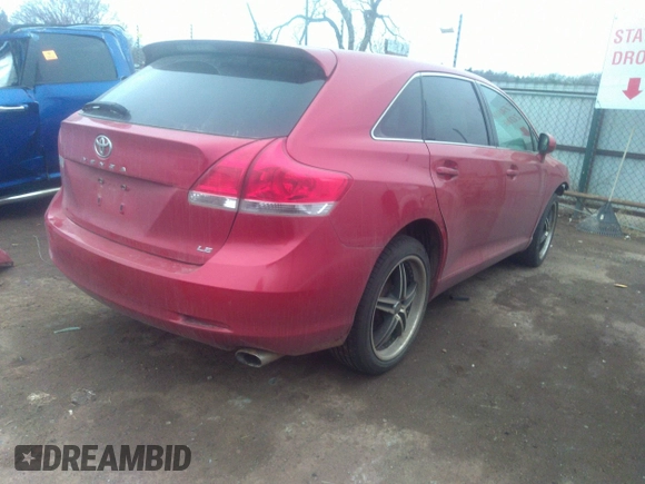2012 Toyota Venza LE with VIN 4T3ZA3BB7CU057655, listed as a IAAI auction lot 41686621 with 190,759 mi miles and . Bid and sale history available at DreamBid. Image 4.