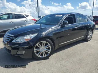 2009 Hyundai Genesis with VIN KMHGC46F89U032611, listed as a Copart auction lot 73835574 with 0 mi miles and Salvage Title. Bid and sale history available at carsss.com. Image 1.