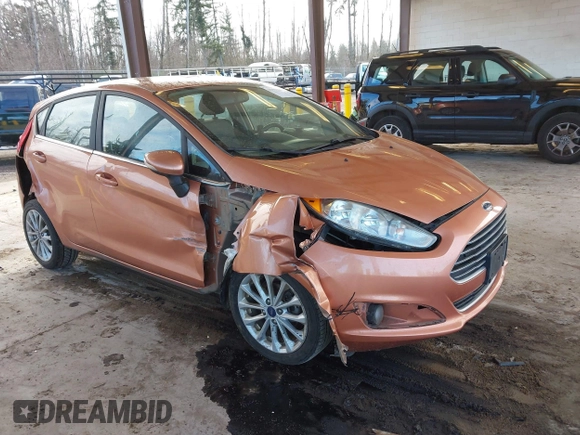 2017 Ford Fiesta Titanium with VIN 3FADP4FJ6HM139455, listed as a IAAI auction lot 41533050 with 104,788 mi miles and . Bid and sale history available at DreamBid. Image 1.