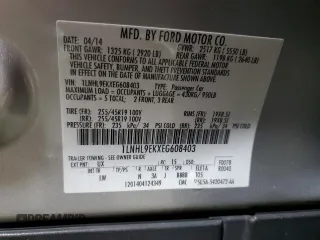 2014 Lincoln MKS with VIN 1LNHL9EKXEG608403, listed as a Copart auction lot 45515075 with 155,508 mi miles and Salvage Title. Bid and sale history available at DreamBid. Image 12.