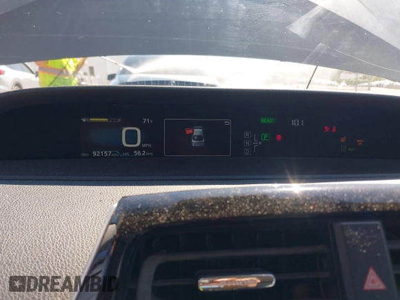 2017 Toyota Prius Two z VIN JTDKARFU8H3539934, wystawiony jako IAAI lot #42295188 z przebiegiem 92 157 mil mil oraz . Historia ofert i sprzedaży dostępna na DreamBid. Obrazek 7.