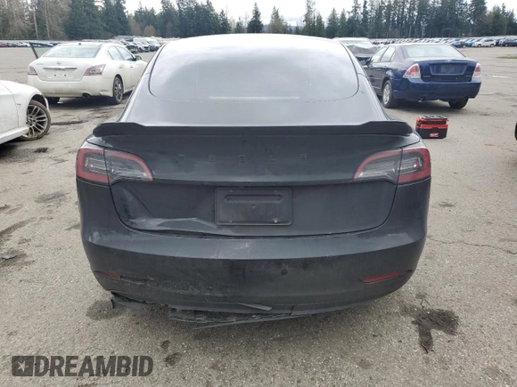 2023 Tesla Model 3 with VIN 5YJ3E1EA3PF644898, listed as a Copart auction lot 50427685 with 36,488 mi miles and Salvage Title. Bid and sale history available at DreamBid. Image 6.