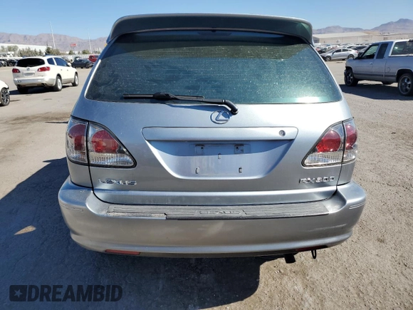 2002 Lexus RX 300 with VIN JTJHF10U120273720, listed as a Copart auction lot 68149844 with 187,115 mi miles and Salvage Title. Bid and sale history available at carsss.com. Image 6.