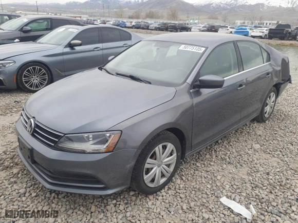 2017 Volkswagen Jetta 1.4T S with VIN 3VW2B7AJ2HM348472, listed as a Copart auction lot 50775135 with 63,119 mi miles and Salvage Title. Bid and sale history available at carsss.com. Image 1.