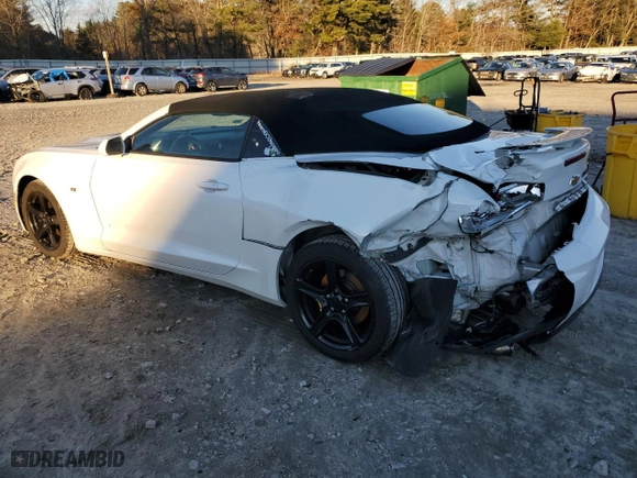 2018 Chevrolet Camaro 1LT with VIN 1G1FB3DX5J0142822, listed as a Copart auction lot 84891244 with 182,682 mi miles and Non Repairable. Bid and sale history available at carsss.com. Image 2.
