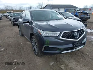 2019 Acura MDX w/Technology Pkg with VIN 5J8YD4H50KL008665, listed as a IAAI auction lot 42043373 with 77,665 mi miles. Bid and sale history available at carsss.com. Image 1.