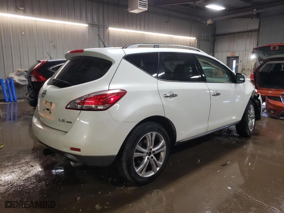2012 Nissan Murano SL with VIN JN8AZ1MW2CW204528, listed as a Copart auction lot 47390035 with 116,466 mi miles and Salvage Title. Bid and sale history available at carsss.com. Image 3.
