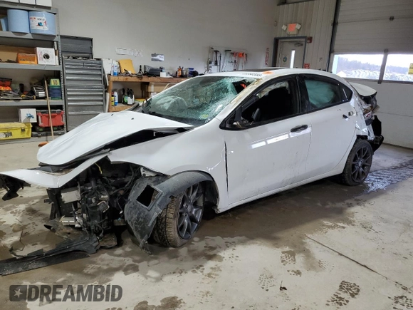 2015 Dodge Dart SXT with VIN 1C3CDFBB3FD406668, listed as a Copart auction lot 45358335 with 101,468 mi miles and Salvage Title. Bid and sale history available at carsss.com. Image 1.