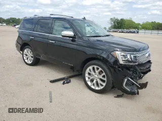 2018 Ford Expedition Platinum with VIN 1FMJU1LT2JEA18729, listed as a Copart auction lot 53870495 with 22,620 mi miles and Salvage title. Bid and sale history available at DreamBid. Image 4.