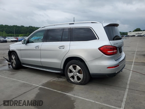 2017 Mercedes-Benz GLS 450 z VIN 4JGDF6EE2HA797022, wystawiony jako Copart lot #62583815 z przebiegiem 96 319 mil mil oraz Szkoda całkowita • Salvage title. Historia ofert i sprzedaży dostępna na DreamBid. Obrazek 2.