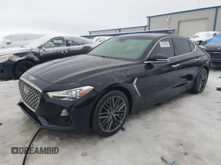 2019 Genesis G70 Advanced with VIN KMTG54LE4KU031988, listed as a Copart auction lot 41607395 with 59,321 mi miles and Non Repairable. Bid and sale history available at carsss.com. Image 1.