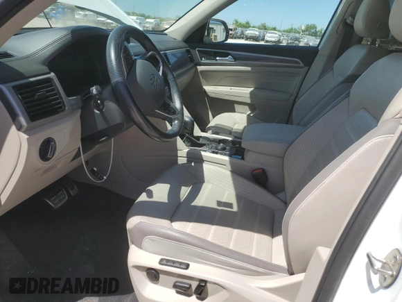 2021 Volkswagen Atlas SEL Premium R-Line with VIN 1V2FR2CA9MC524833, listed as a Copart auction lot 57441175 with 72,128 mi miles and Salvage title. Bid and sale history available at DreamBid. Image 7.