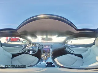 2018 Infiniti Q60 Luxe with VIN JN1EV7EL8JM390331, listed as a Copart auction lot 57862095 with 54,676 mi miles and Salvage title. Bid and sale history available at DreamBid. Image 14.