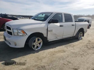 2017 Ram 1500 Tradesman with VIN 1C6RR6KG9HS615938, listed as a Copart auction lot 81453424 with 124,896 mi miles and Salvage title. Bid and sale history available at DreamBid. Image 1.