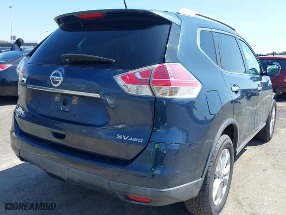 2016 Nissan Rogue S with VIN KNMAT2MV5GP634869, listed as a IAAI auction lot 41881414 with 77,197 mi miles. Bid and sale history available at carsss.com. Image 4.