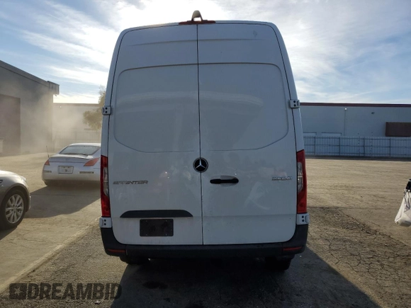 2024 Mercedes-Benz Sprinter Cargo with VIN W1Y4KBHY4RT182858, listed as a Copart auction lot 87263844 with Not Provided miles and Salvage Title. Bid and sale history available at carsss.com. Image 6.