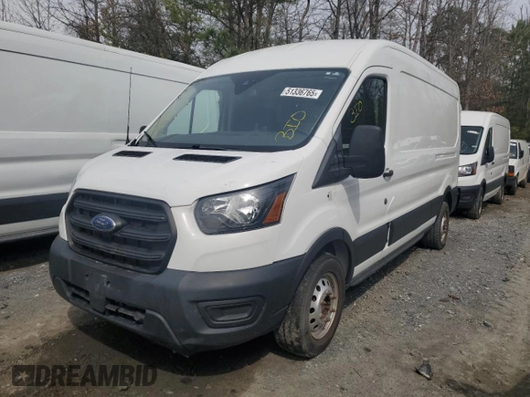 2020 Ford Transit Cargo with VIN 1FTBR2C8XLKA40526, listed as a Copart auction lot 51336765 with 98,773 mi miles and Clean Title. Bid and sale history available at carsss.com. Image 1.