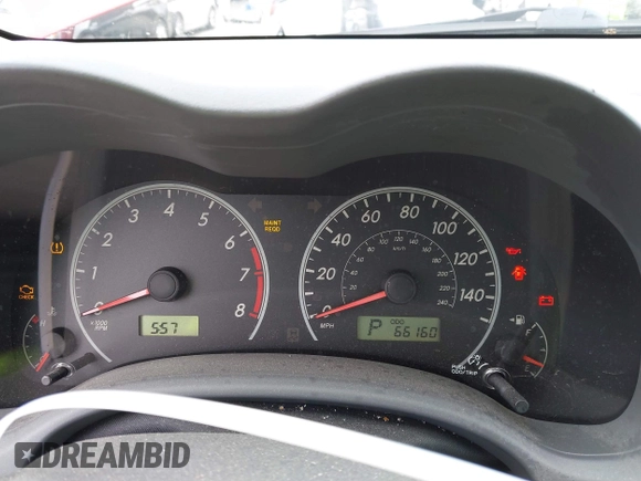 2009 Toyota Corolla with VIN JTDBL40E89J051515, listed as a IAAI auction lot 41744511 with 66,160 mi miles. Bid and sale history available at carsss.com. Image 7.
