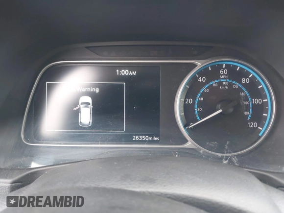 2022 Nissan LEAF S with VIN 1N4AZ1BV1NC562025, listed as a IAAI auction lot 41355907 with 26,350 mi miles and . Bid and sale history available at DreamBid. Image 7.