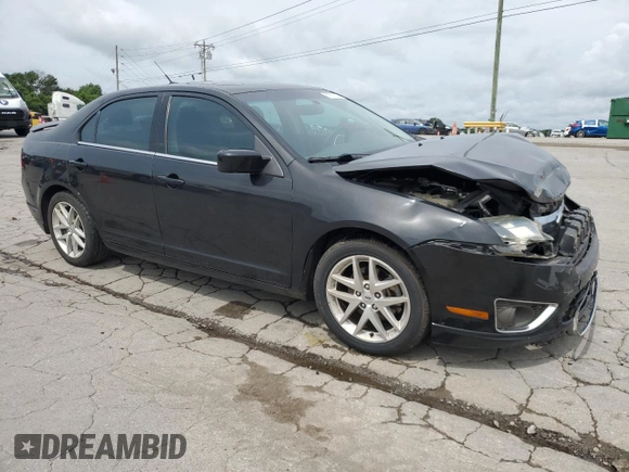 2012 Ford Fusion SEL with VIN 3FAHP0JA0CR386841, listed as a Copart auction lot 61587325 with 129,572 mi miles and Salvage title. Bid and sale history available at DreamBid. Image 4.