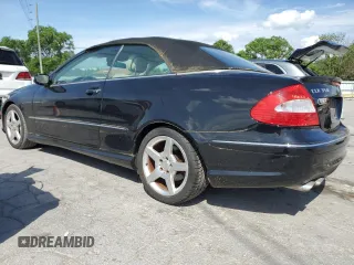 2009 Mercedes-Benz CLK 350 with VIN WDBTK56F99T107459, listed as a Copart auction lot 55199515 with 140,915 mi miles and Clean Title. Bid and sale history available at DreamBid. Image 2.