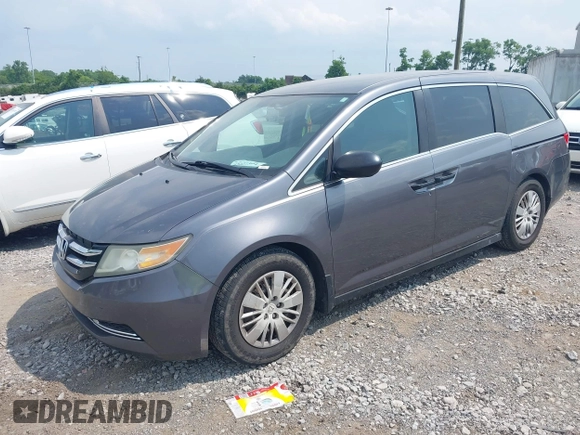 2014 Honda Odyssey LX z VIN 5FNRL5H27EB007683, wystawiony jako IAAI lot #42427304 z przebiegiem 325 359 mil mil oraz . Historia ofert i sprzedaży dostępna na DreamBid. Obrazek 2.