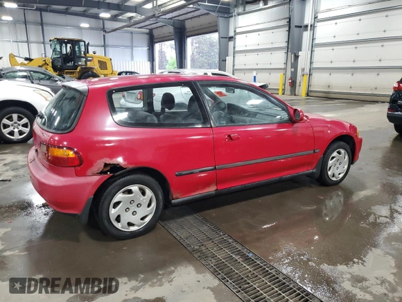 1995 Honda Civic z VIN 2HGEH3382SH523067, wystawiony jako Copart lot #57916325 z przebiegiem 254 937 mil mil oraz Czysty tytuł • Clean title. Historia ofert i sprzedaży dostępna na DreamBid. Obrazek 3.