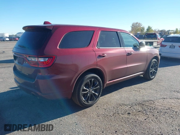 2021 Dodge Durango GT z VIN 1C4RDJDG4MC627460, wystawiony jako IAAI lot #40817986 z przebiegiem 46 886 mil mil oraz . Historia ofert i sprzedaży dostępna na DreamBid. Obrazek 4.