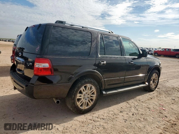 2013 Ford Expedition Limited with VIN 1FMJU2A58DEF01933, listed as a Copart auction lot 62985585 with Not provided miles and Clean title. Bid and sale history available at DreamBid. Image 3.