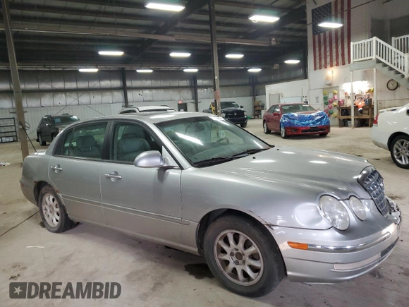 2005 Kia Amanti z VIN KNALD124755058346, wystawiony jako Copart lot #41683255 z przebiegiem 180 396 mil mil oraz Szkoda całkowita • Salvage title. Historia ofert i sprzedaży dostępna na DreamBid. Obrazek 4.