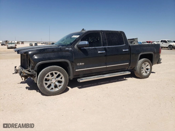 2018 GMC Sierra 1500 SLT with VIN 3GTU2NEJ3JG443721, listed as a Copart auction lot 46477485 with 58,515 mi miles and Salvage Title. Bid and sale history available at carsss.com. Image 1.