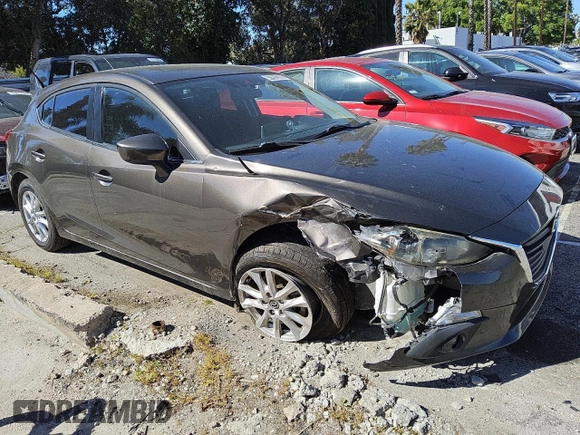 2016 Mazda 3 i Touring with VIN JM1BM1L72G1335650, listed as a Copart auction lot 47952305 with 94,466 mi miles and Clean Title. Bid and sale history available at DreamBid. Image 4.