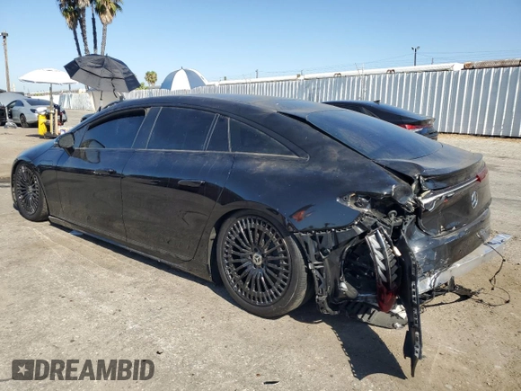 2023 Mercedes-Benz EQS with VIN W1KCG2DB3PA031608, listed as a Copart auction lot 69263864 with 10,792 mi miles and Salvage Title. Bid and sale history available at carsss.com. Image 2.