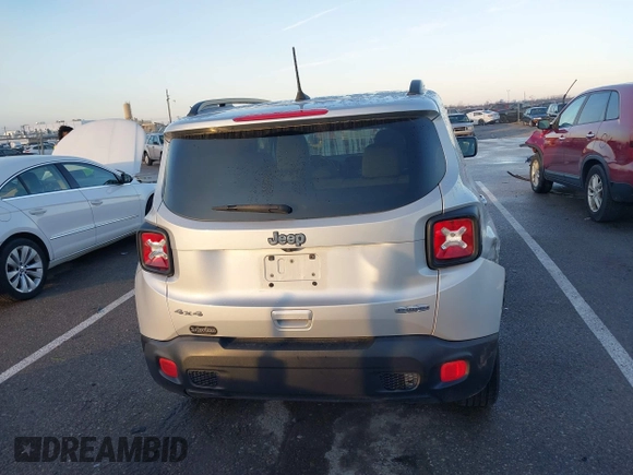 2018 Jeep Renegade Latitude with VIN ZACCJBBB9JPH73453, listed as a IAAI auction lot 41081878 with 130,898 mi miles and . Bid and sale history available at carsss.com. Image 16.