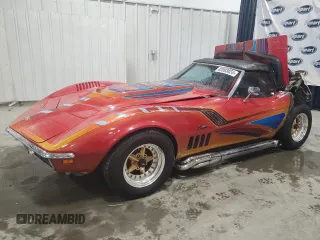 1969 Chevrolet Corvette z VIN 0000194679S709038, wystawiony jako Copart lot #52552325 z przebiegiem 73 485 mil mil oraz Szkoda całkowita • Salvage title. Historia ofert i sprzedaży dostępna na DreamBid. Obrazek 1.